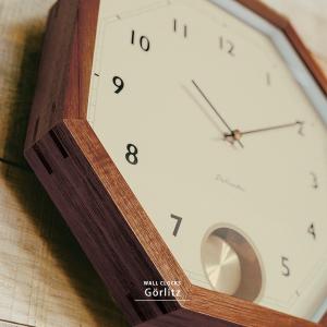 振り子時計 おしゃれ 壁掛け時計 掛け時計 八角形 北欧 静音 スイープムーブメント アンティーク  レトロ リビング １人暮らし 新生活 ポイント利用