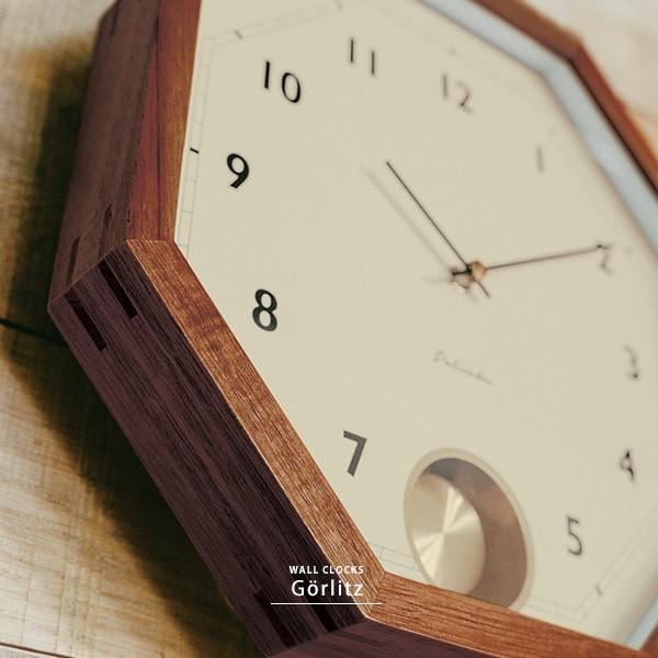 振り子時計 おしゃれ 壁掛け時計 掛け時計 八角形 北欧 静音 スイープムーブメント アンティーク ...