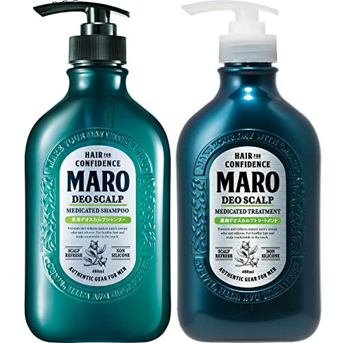 MARO(マーロ) シャンプー&amp;トリートメント薬用 デオスカルプ グリーンミントの香り セット 48...