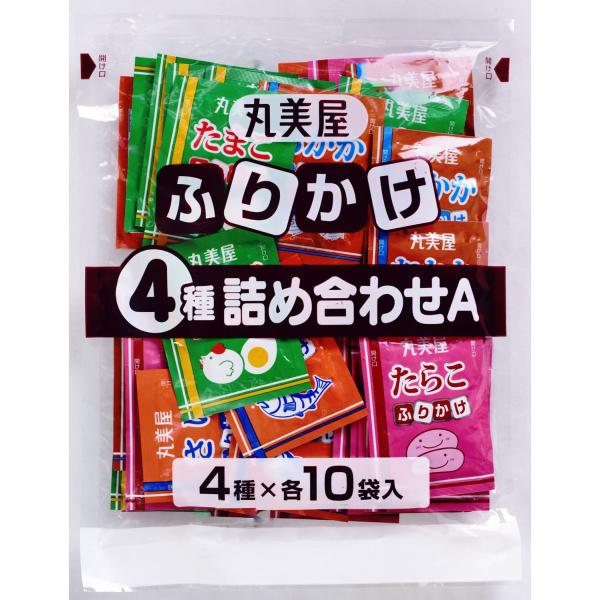 丸美屋食品工業フーズ 業務用 ふりかけ 4種 詰め合わせA (2.5g×40食入)