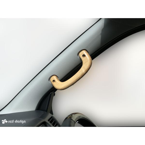 ハイエース200系　アシストグリップ　ウッド　フロントAピラー用