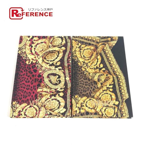 未使用 VERSACE ヴェルサーチ ロゴ セット 2冊 ノート ステーショナリー メモ帳 レオパー...