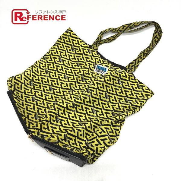 VERSACE ヴェルサーチ グレカ 折り畳み ショルダーバッグ 肩掛け カバン エコバッグ トート...