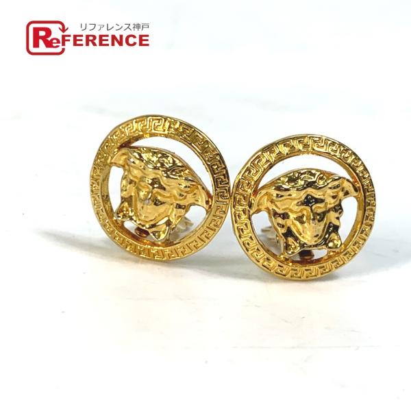 VERSACE ヴェルサーチ アクセサリー メデューサ ヴィンテージ イヤリング メタル ゴールド ...