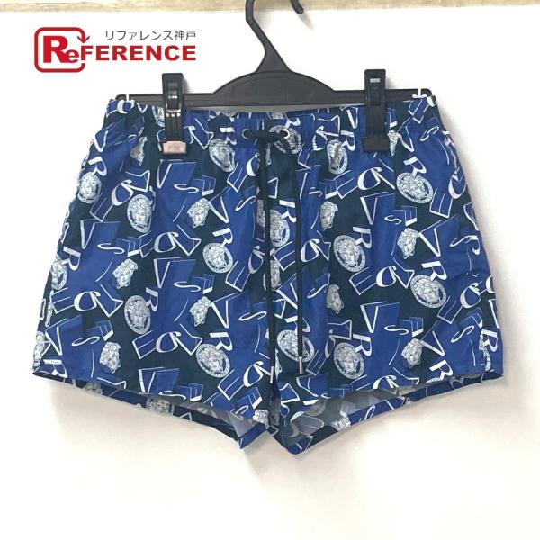 VERSACE ヴェルサーチ メデューサ スイムウエア ボトムス パンツ アパレル 水着 ブルー メ...