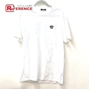 VERSACE ヴェルサーチ メデューサ アパレル トップス バイカラー 半袖Ｔシャツ ホワイト メンズ【中古】｜reference