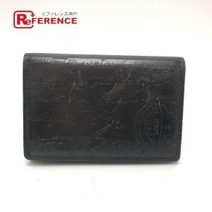 Berluti ベルルッティ カリグラフィ スクリット 名刺入れ カードケース ブラック メンズ【中古】｜reference