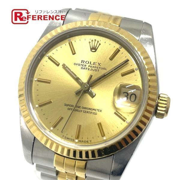 ROLEX ロレックス 68273 デイトジャスト 31 コンビ 自動巻き 腕時計 SS/YG シル...