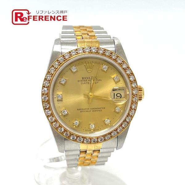 ROLEX ロレックス 68273G デイトジャスト 10Pダイヤ ボーイズ アフターダイヤベゼル ...