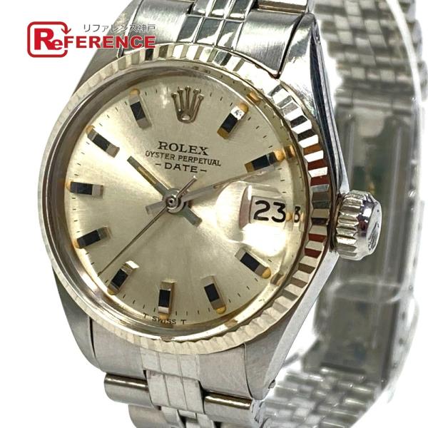 ROLEX ロレックス 6917 オイスター パーペチュアルデイト Cal.2030 WGベゼル 自...