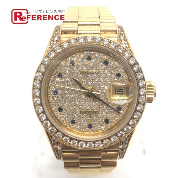 ROLEX ロレックス 69158ZS K18  デイトジャスト 12Ｐサファイア ダイヤベゼル ダ...