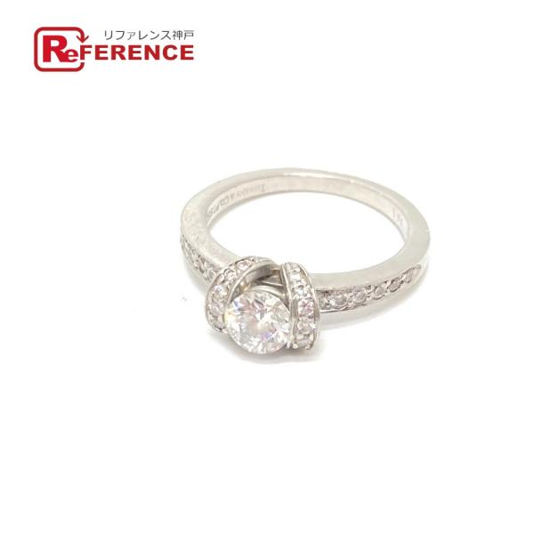 TIFFANY&amp;Co. ティファニー Pt950 リボン ダイヤモンド 指輪 アクセサリー  シルバ...