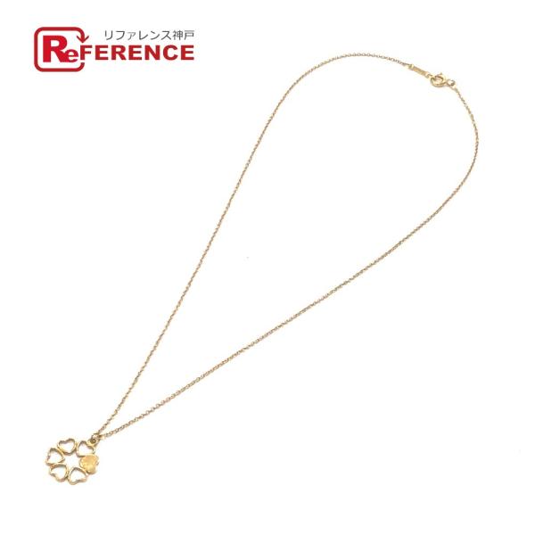 TIFFANY&amp;Co. ティファニー K18PG クラウン オブ ハート フラワー ネックレス ピン...