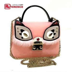 Furla フルラ Candy Ginger キャンディ キャンディ 未使用 中古 レディース ファー付き ミニバッグ ショルダーバッグ Rosa Chiaro レディース 未使用 中古 1 リファレンス コレクション