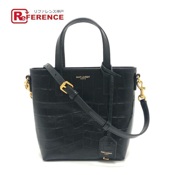 美品 SAINT LAURENT PARIS サンローランパリ 712367 ロゴ ミニショッピング...