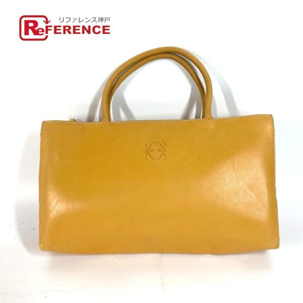 LOEWE ロエベ アマソナ ロゴ ショルダーバッグ 肩掛け トートバッグ イエロー レディース【中...