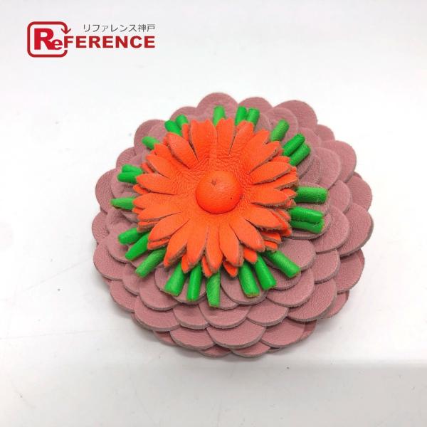 LOEWE ロエベ フラワー バッグチャーム レザー マルチカラー レディース【中古】