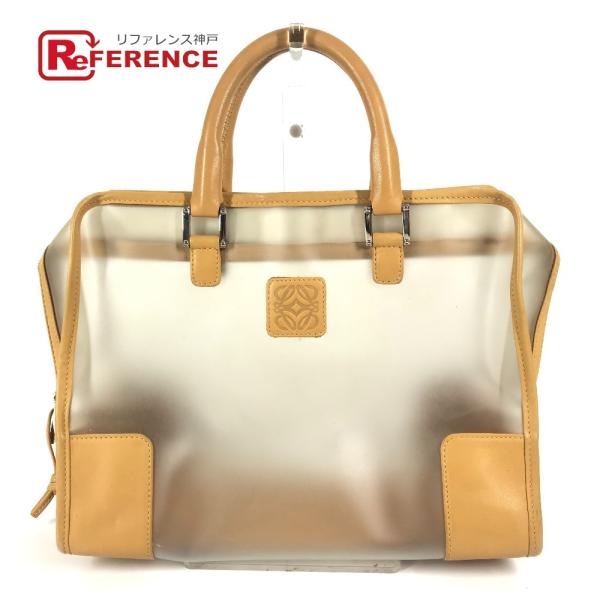 LOEWE ロエベ 160周年限定 ミニボストンバッグ カバン アマソナ ロゴ ハンドバッグ ベージ...