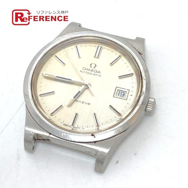 OMEGA オメガ ジュネーブ デイト 自動巻き 腕時計 シルバー メンズ【中古】