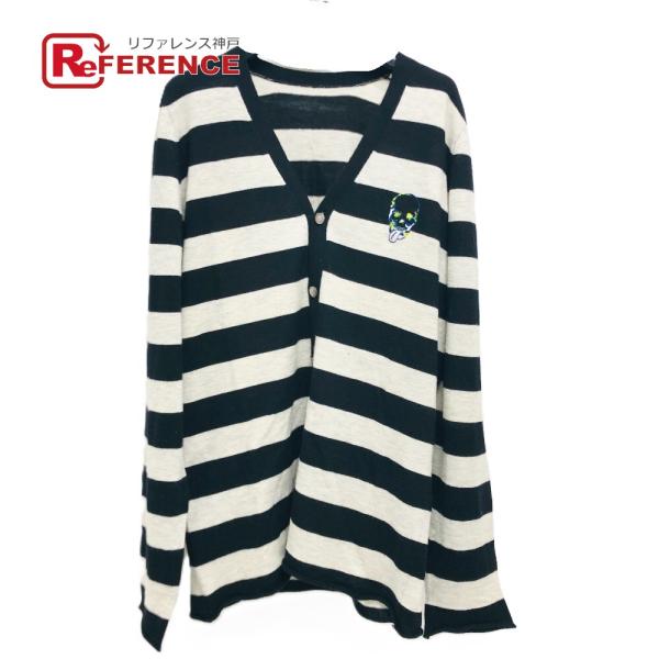 Lucien Pellat-Finet ルシアンペラフィネ スカル ボーダー カーディガン 洋服 長...