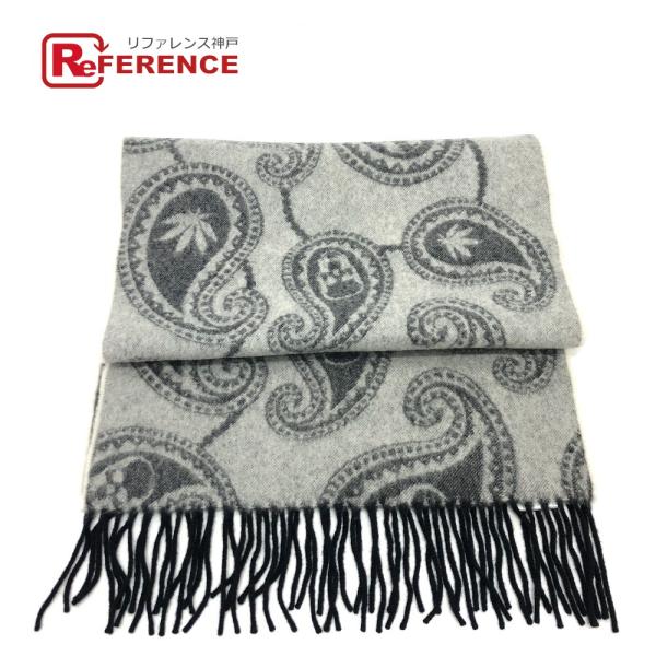 Lucien Pellat-Finet ルシアンペラフィネ 総柄 ストール マフラー グレー メンズ...