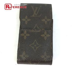 LOUIS VUITTON ルイヴィトン M63024 エテュイ・シガレット タバコケース ポーチ モノグラム シガレットケース ブラウン レディース【中古】｜reference