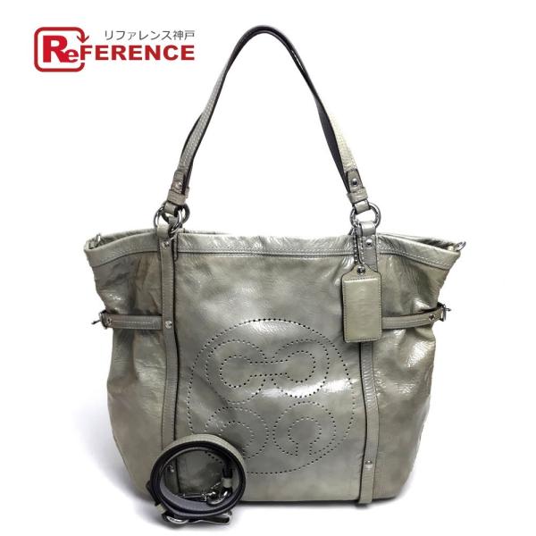 COACH コーチ 17065 トートバッグ メンズ パテント アンディ シンチド ショルダーバッグ...