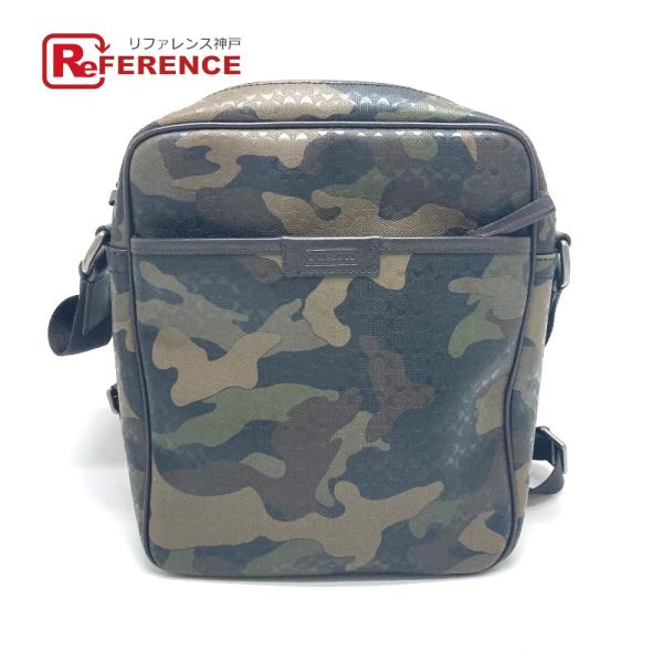 COACH コーチ F70848 迷彩 ショルダーバック カバン バック  ショルダーバッグ カーキ...