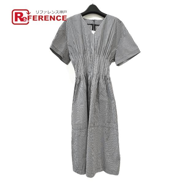 未使用 LE CIEL BLEU ルシェルブルー 26S65618 ギンガムチェック ラウンドフォー...