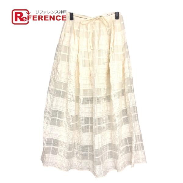 新品同様 LE CIEL BLEU ルシェルブルー 26S67616 チェッカーレース アパレル 服...