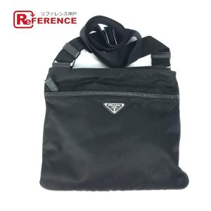 美品 PLADA 三角ロゴ ボディバッグ スリングバッグ 2VZ013 プラダ ボディバッグ 2VZ013 ブラック ナイロン
