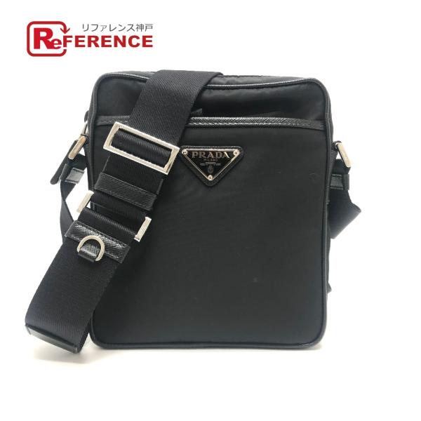 PRADA プラダ 2VH112 トライアングルプレート カバン 斜めがけ Re-Nylon Saf...