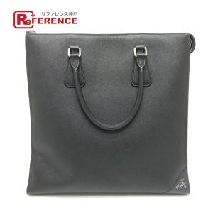 美品 PRADA プラダ 2VG079 ビジネス カバン ロゴ トートバッグ ブラック メンズ【中古】｜reference