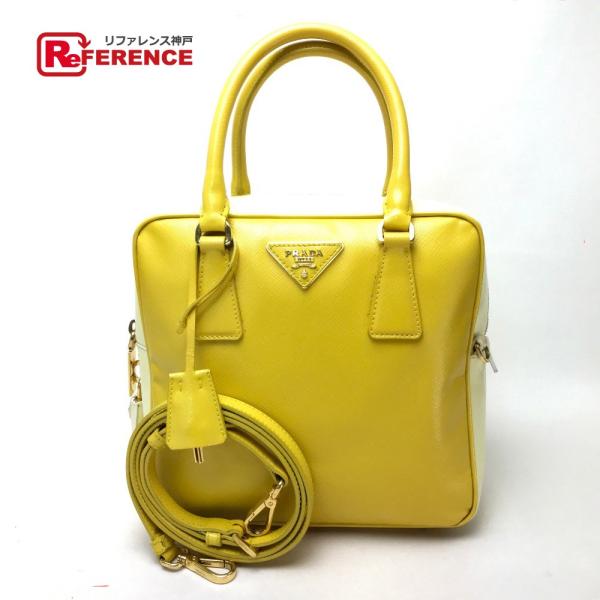 PRADA プラダ BL0864 ショルダーバッグ ハンドバッグ サフィアーノ ベルニーチェ バイカ...