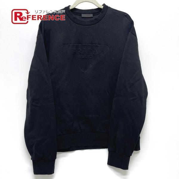 PRADA プラダ UJL27A クルーネック スウェット トライアングルロゴ トレーナー ブラック...