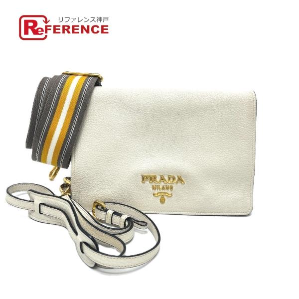 PRADA プラダ 1BD159 ヴィッテロダイノレザー 2WAY カバン バッグ ショルダーバッグ...