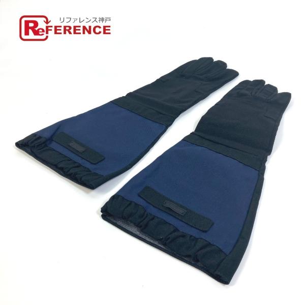 PRADA プラダ 2G0980 テスート GUANTI ロゴ ロング 手袋 バイカラー グローブ ...