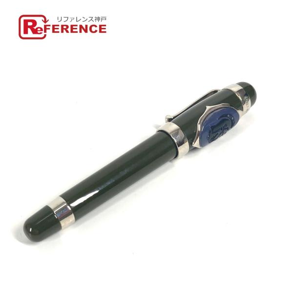 美品 PRADA プラダ ロゴ ステーショナリー ボールペン カーキ ユニセックス【中古】