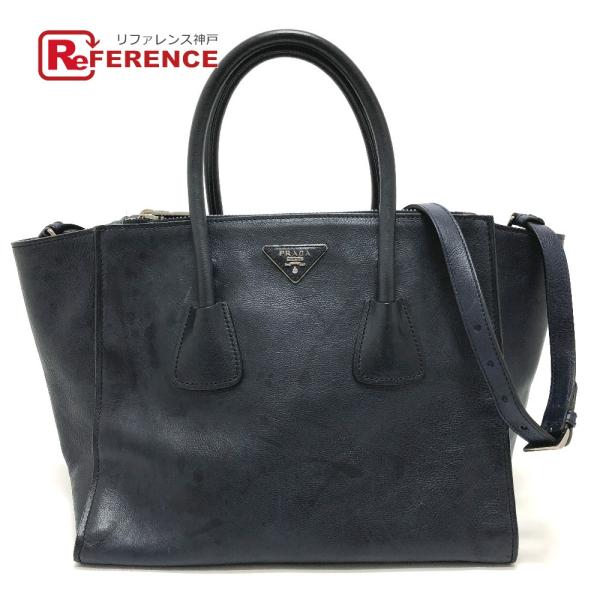 PRADA プラダ B2625M ヴィッテロダイノ カバン 2WAY トートバッグ 斜め掛け ハンド...