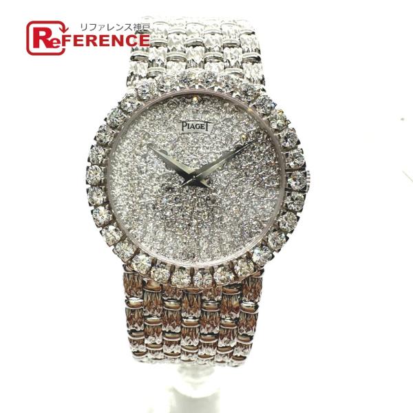 PIAGET ピアジェ トラディション ダイヤ クォーツ 腕時計 K18WG ホワイト レディース【...