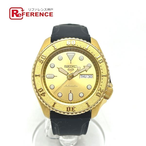 SEIKO セイコー 4R36-08E0 セイコー 5スポーツ メカニカル 自動巻き 腕時計 ゴール...