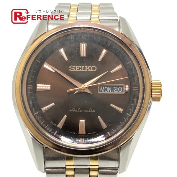 SEIKO セイコー 4R36-03H0 プレザージュ メンズウォッチ ラウンド ウォッチ ブラウン...