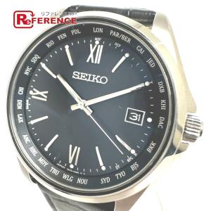 SEIKO セイコー 7B75-0AB0 セイコーセレクション ソーラー アナログ 腕時計 シルバー メンズ【中古】｜reference