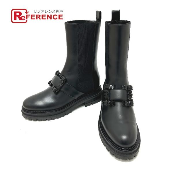 美品 Sergio Rossi セルジオロッシ A95850 BIKER PRINCE バイカー プ...