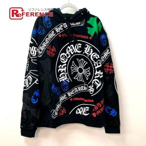 CHROME HEARTS クロムハーツ ステンシル STENCIL HOODIE クロス プラス ロゴ スウェット プルオーバー パーカー コットン｜reference