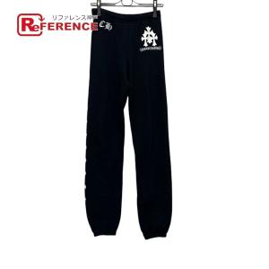 CHROME HEARTS クロムハーツ トリプルクロス プリント ジョガーパンツ スウェット アパレル パンツ ブラック メンズ【中古】
