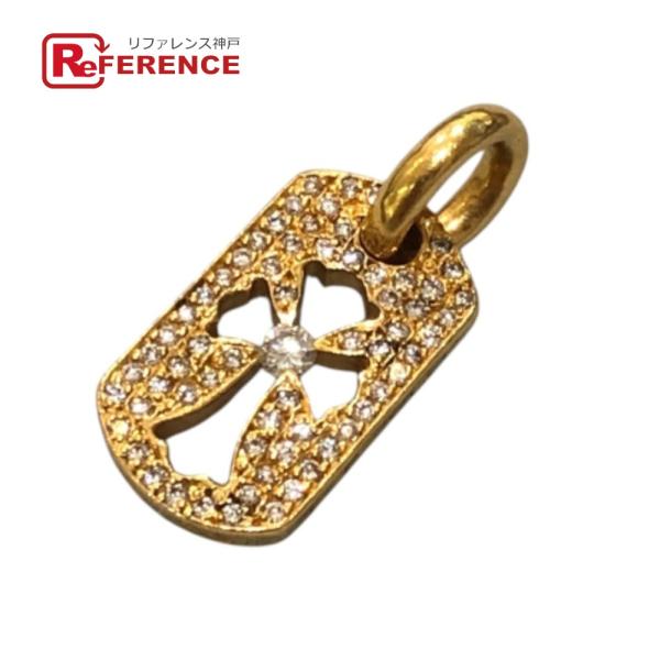 CHROME HEARTS クロムハーツ タイニー カットアウト クロス ドッグタグ PAVE ダイ...