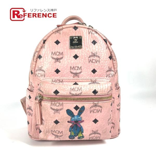 MCM エムシーエム ヴィセトス ロゴ ラビット バックパック カバン うさぎ リュックサック ピン...