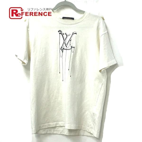 LOUIS VUITTON ルイヴィトン ロゴ アパレル トップス 半袖 半袖Ｔシャツ ホワイト メ...