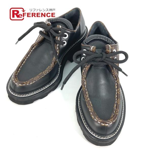 LOUIS VUITTON ルイヴィトン 不明 LV ボブール ライン ダービー ダービー 紐 靴 ...